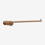 Porte - serviettes mural avec barre ¿�20 cm pour salle de bains en acier inoxydable devon or rose bross� ...