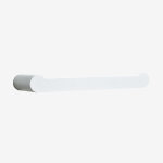 Porte - serviettes mural avec barre ��20cm pour salle de bain en acier inoxydable alameda blanc