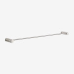 Porte - serviettes mural avec barre ¿�60 cm pour salle de bains en acier inoxydable devon gris bross� ...