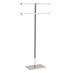 Porte - serviettes sur pied couleur colombe claire arcobaleno