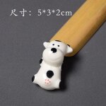 Porte - stylo japonais en cramique petite vache t1, eva d'encens, support de baguettes, dcor de table ...