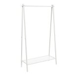 Portemanteau m�tallique portant � v�tements 33, 5 x 92, 5 x 153 cm avec tringle �tag�re inf�rieure style ...