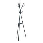 Portemanteau meuble d'entr�e design 179 x 48 x 48 cm noir helloshop26 03 0010367