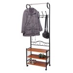 Portemanteau oshawa, garde - robe, portant, portemanteau, tringle � v�tements 186x65x34cm