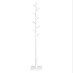 Portemanteau portant � v�tements en bois massif 30 x 30 x 175 cm support sur pieds avec 8 crochets pour ...
