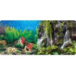 Poster 2 faces 1 rouleau de 15 m�tres reptiles planet waterfall aquarium / terrarium