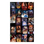 Poster g�ant intiss� images cultes star wars en vignette - enfants