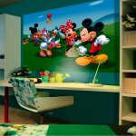 Poster xxl intisse la maison de mickey disney 160x115 cm - enfants