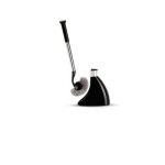 Pot � balai wc demi - lune noir simplehuman