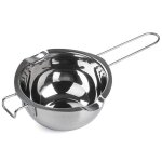 Pot a chocolat en acier inoxydable a double chaudire, outil de trempage du chocolat, bol de fusion etanche, ...