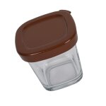 Pot + couvercle marron - yaourtière (ss - 1530000808 seb) Pot + couvercle marron - yaourtière (ss - 1530000808 seb)