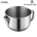 Pot de filtre a huile en acier inoxydable 1000, 304 / 201 ml, multi - usage, huile de sauce, soupe, s�parateur ...