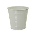 Pot de fleurs zinc 12cm blanc mat Pot de fleurs zinc 12cm blanc mat