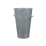 Pot de fleurs zinc 8l 19. 5cm gris