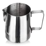 Pot a lait en acier avec anse et verre doseur 350 ml