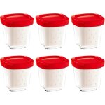 Pot seb xf100501 6 pots yaourt pour delices / mult