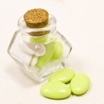 Pot en verre forme encrier 5. 5cm Pot en verre forme encrier 5. 5cm
