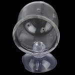 Pot en verre plante alimentation support de verre crevettes aquarium aquarium mangeoire aquatique aquarium ...