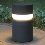 Potelet led sete, gris fonc
