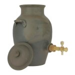 Vinaigrier - poterie turgis - gr�s 2. 5l - made in calvados - robinet inclus - non herm�tique