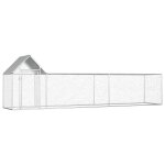 Poulailler 5 x 1 x 1, 5 m acier galvanis
