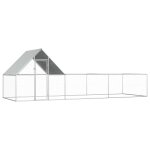 Poulailler 6 x 2 x 2 m acier galvanis