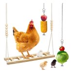 Poulailler balançoire, 3 pièces, jouets en bois, echelle suspendue pour légumes et fruits, accessoires ... Poulailler balançoire, 3 pièces, jouets en bois, echelle suspendue pour légumes et fruits, accessoires ...