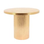 Presentoir socle metal canelle 25x20cm or vielli