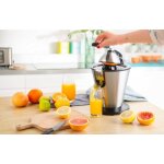 Presse agrumes lectrique, bras levier, en acier inoxydable, 0. 7l