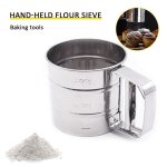 Presse - agrumes a main en acier inoxydable, tamis a mailles, tasse a sucre glac�, outil de cuisson, ...