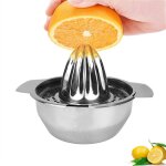 Presse - agrumes manuel en acier inoxydable pour citron, orange et lime - extracteur de jus professionnel ...