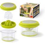 Presse citron manuel zesteur agrumes inox avec conteneur large petite presse agrume solide de table, ...