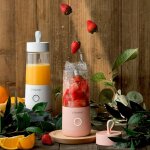 Presse - fruits electrique portable, 350 / 330ml, usb intelligent, mini tasse a jus, m�langeur, smoothie, ...