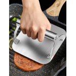 Presse a hamburgers en acier inoxydable, presse a boulettes, pour plaque de cuisson