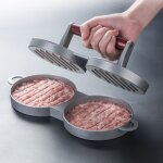 Presse a hamburger antiadhsive en aluminium de qualit alimentaire, appareil de cuisson manuel pour ...