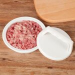 Presse a hamburger de forme ronde en plastique de qualit alimentaire, moule a viande de buf, fabricant ...