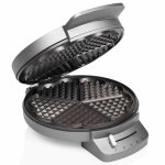 Princess gaufrier deluxe 5 gaufres 1200 w argent� et noir