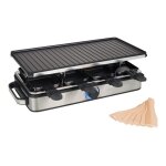 Princess grill � raclette pour 8 personnes deluxe 1400 w