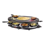 Princess raclette 8 oval grill party - raclette / grill - 1. 2 kwatt - noir