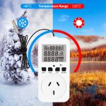 Prise de thermostat numrique prise de sortie de rgulateur de temprature pour reptiles 240 v 10 a contrle ...