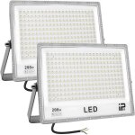 Projecteur led ext�rieur 200w createstar, 6500k, 20000lm, ip66 etanche, 242 leds, eclairage s�curit� ...