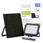 Projecteur led pni greenhouse ws50 50w avec panneau solaire, batterie 6000mah, t�l�commande, 6500k, ip65 ...