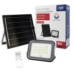 Projecteur led pni greenhouse ws50 pro 50w avec panneau solaire 6w, 5000mah, 800lm, t�l�commande, 6500 ...