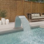 Prolenta premium - fontaine de piscine 50x30x60 cm acier inoxydable