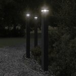 Prolenta premium - lampadaires d'ext�rieur 3 pcs noir 110 cm aluminium