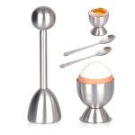 Ventes promotionnelles coquetier coupe - oeuf plateau a oeufs en acier inoxydable Ventes promotionnelles coquetier coupe - oeuf plateau a oeufs en acier inoxydable