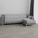 Protection pour canap� d angle : m�ridienne � droite / 290 cm / gris fonc�