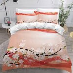 Prune ancienne housse de couette x imprim�� d art floral parure de lit personnes ado fille enfants microfibre ...