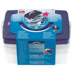 Prym - click box plastique haute qualit� - coloris violet - 3 plateaux dimension 24 cm x 16, 5 cm x 14 ...