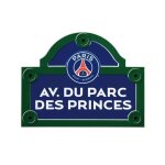 Psg - plaque de rue av. du parc des princes bleu